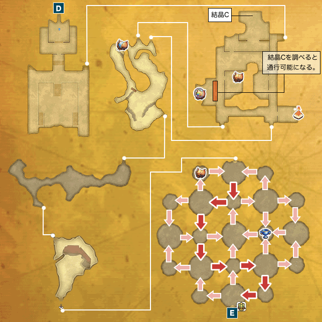 アニスの禁域I-a(砂の要塞ナバール)のマップ