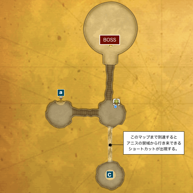 アニスの禁域(終点)のマップ