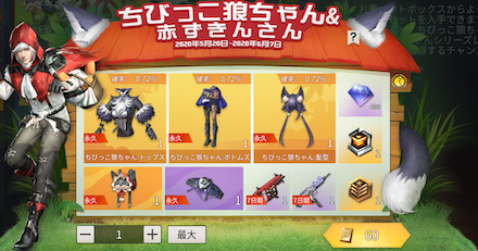 赤ずきんパックの画像