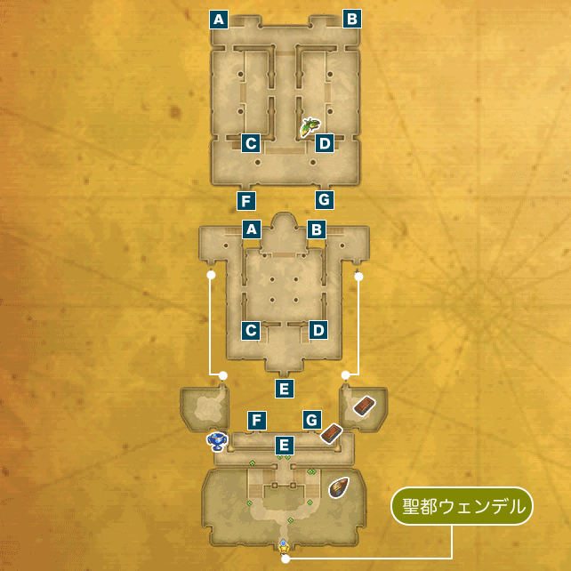 光の神殿Iのマップ