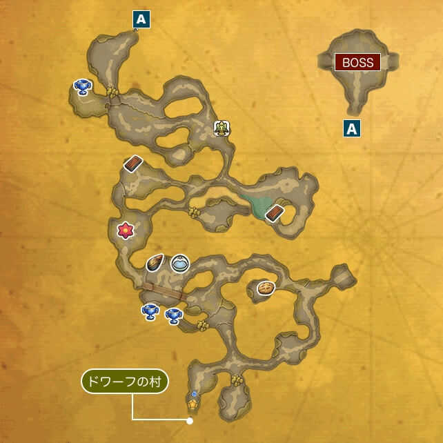 ドワーフのトンネルIのマップ