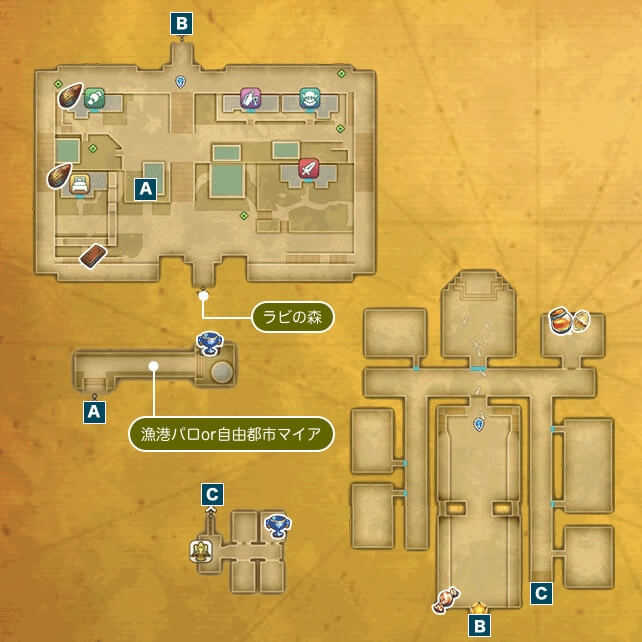 城塞都市ジャドIのマップ