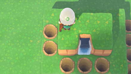 最低で2×3マスの崖が必要