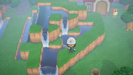 斜めの滝は作れない