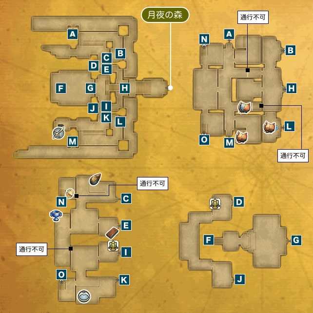 ビーストキングダムIのマップ