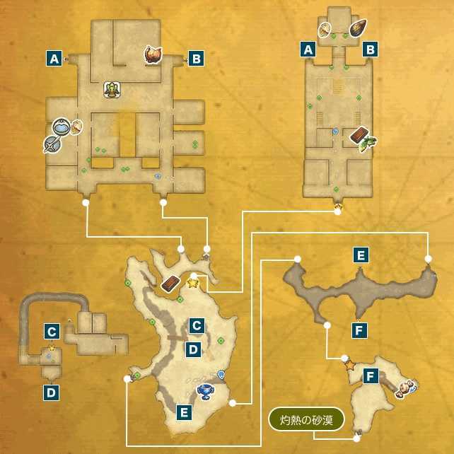 砂の要塞ナバールI-aのマップ