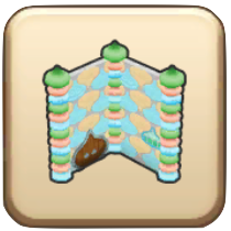 スライム柄のかべ