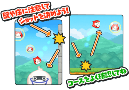 コースの壁や床に注意