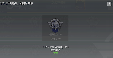 ゾンビ感染領域の成就画像