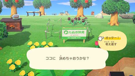 案内所でたぬきちに依頼する