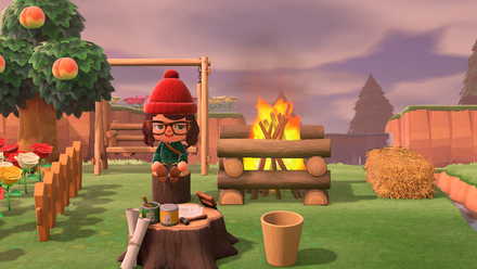 屋外に家具をおける