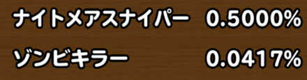 目玉装備排出確率の画像