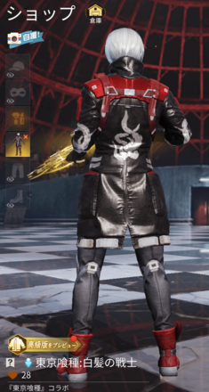 白髪の戦士の画像