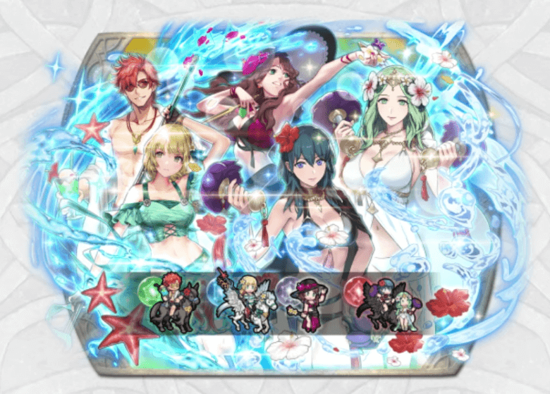 Feh 思い出は波の彼方ガチャの当たりは誰 水着ガチャ年 ゲームエイト