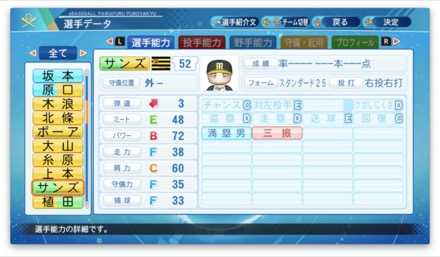 ジェリーサンズのステータス画像