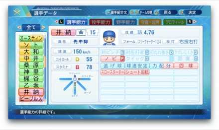井納翔一のステータス画像