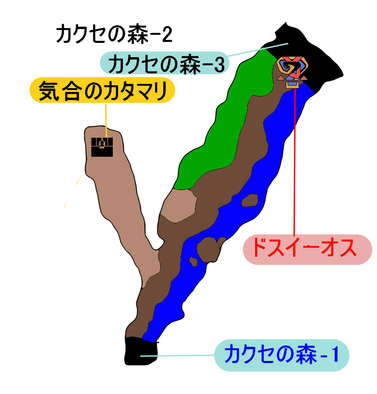 カクセの森-2のマップ