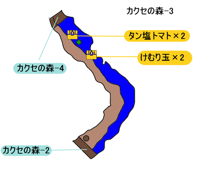 カクセの森-3のマップ