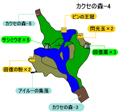 カクセの森-4のマップ