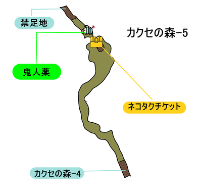 カクセの森-5のマップ
