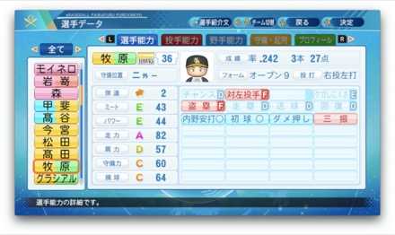 牧原大成のステータス画像