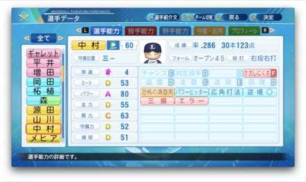 中村剛也のステータス画像