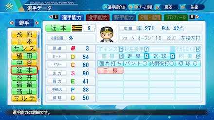 近本光司のステータス画像