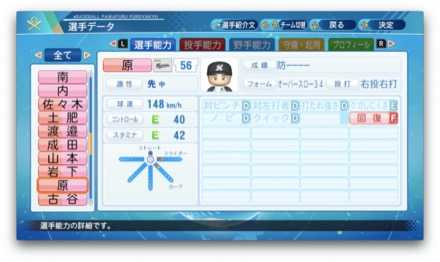 原嵩のステータス画像