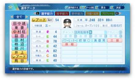 ブランドンレアードのステータス画像