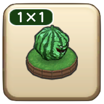 スイカ岩の置物