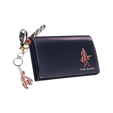 プールスミスのキーケース［ブラック］