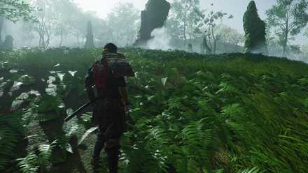 ゴーストオブツシマの茂範の頂の石碑