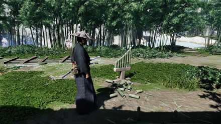 ゴーストオブツシマの日吉の稽古台