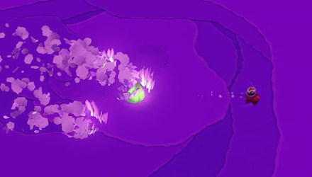 潜って追いかける