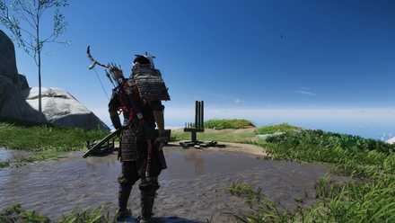 ゴーストオブツシマの樫根の稽古台