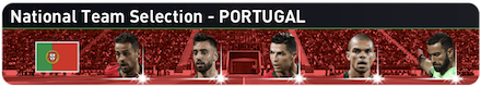 ポルトガル代表のバナー