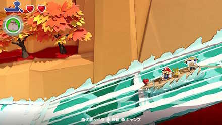 途中のハートで体力を回復可能