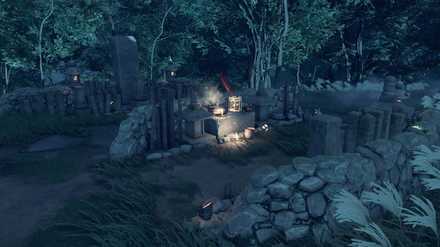 ゴーストオブツシマの逃亡者の壁のこおろぎ