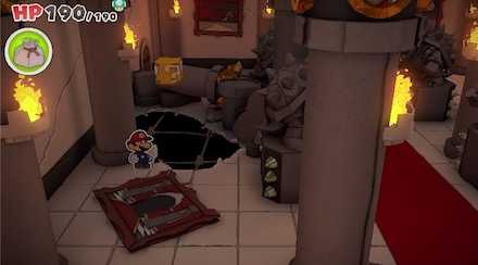 右の部屋のスカスカ穴