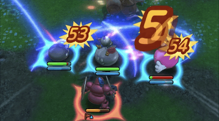 3体を横並びで配置してさみだれ斬りを分散させる