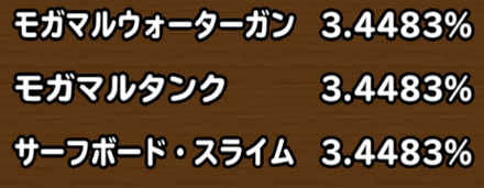 目玉装備排出確率の画像