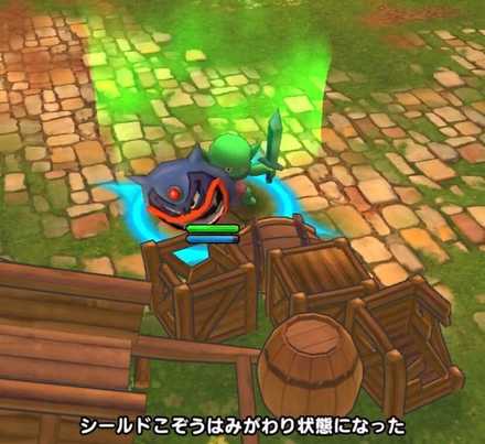 シールドこぞうのかばう