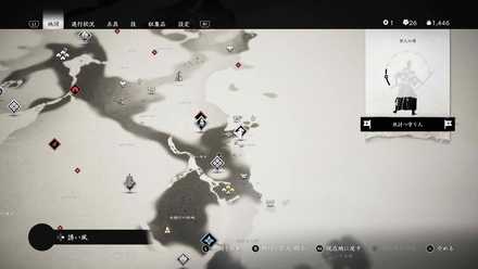 ゴーストオブツシマの小亀神社近くのこおろぎ