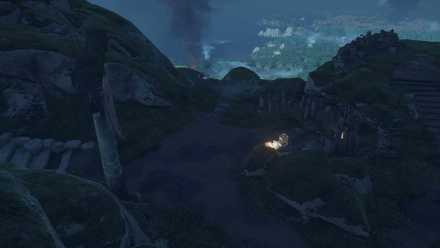 ゴーストオブツシマの雲日神社近くのこおろぎ