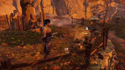 ゴーストオブツシマの少雨の森のこおろぎ