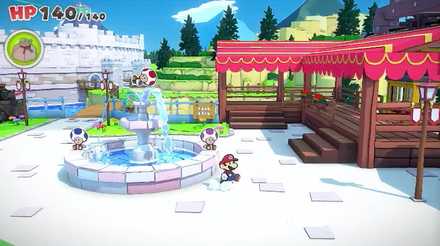 キノピオタウンの噴水前