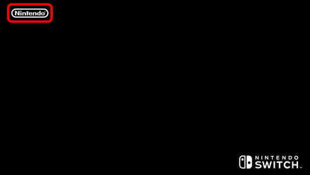 画面左上のNintendoロゴが消えたら−ボタン