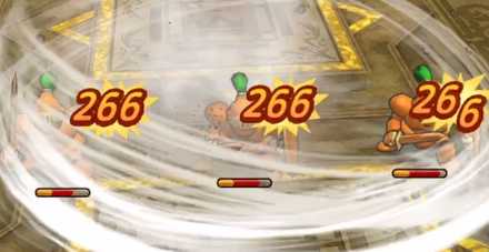 バギクロスで3体同時に攻撃