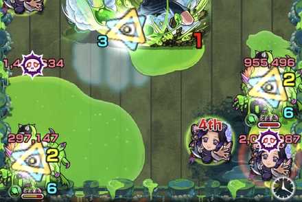 ドクロを倒すと弱点付与