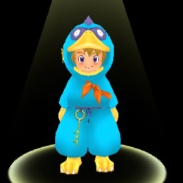 ポップな魔物の着ぐるみ